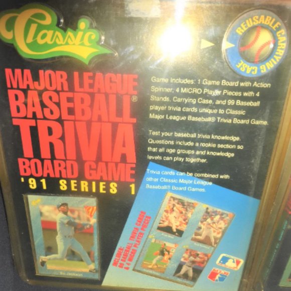 1991 Classic Major League BASEBALL Trivia Board GAME Series 1 - Picture 4 of 4